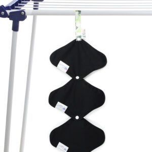 Easy’Croche – 2 Lanières d’accroche protège-slips et serviettes lavables