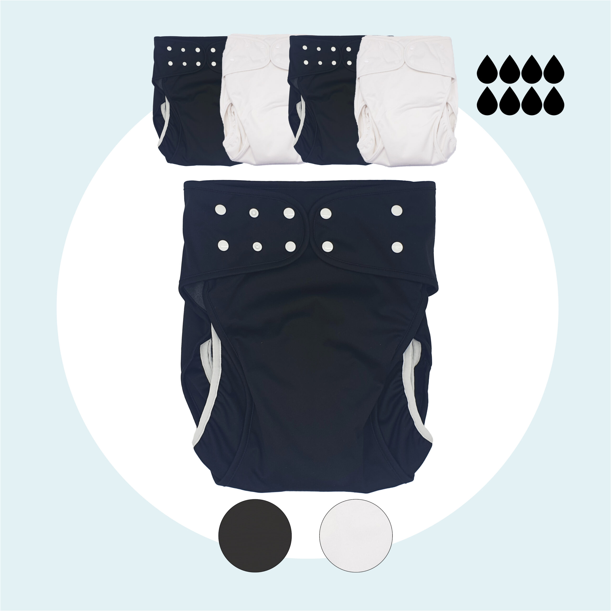 4 boxers absorbants lavables homme - Fuite urinaire - Biomedi
