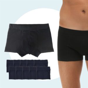 10 boxers absorbants lavables homme - Fuite urinaire
