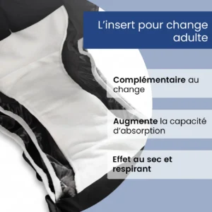 3 inserts Ultra pour change lavable – incontinence, fuites nocturnes ..