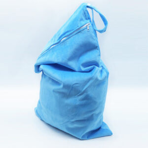 1 sac de stockage boxer ou protections lavables – Minky Bleu