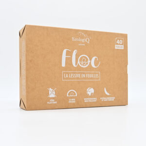 Lessive en feuilles FLOC – 40 lavages