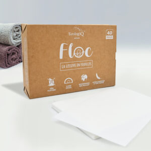 Lessive en feuilles FLOC – 40 lavages