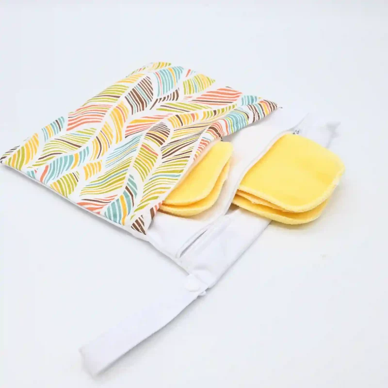 Pochette double (transport culotte menstruelle / serviette lavable) – Coloris au choix – Image 11