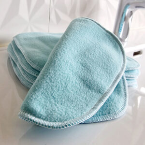 6 grandes lingettes multifonction : visage, corps, intimité – double épaisseur bambou