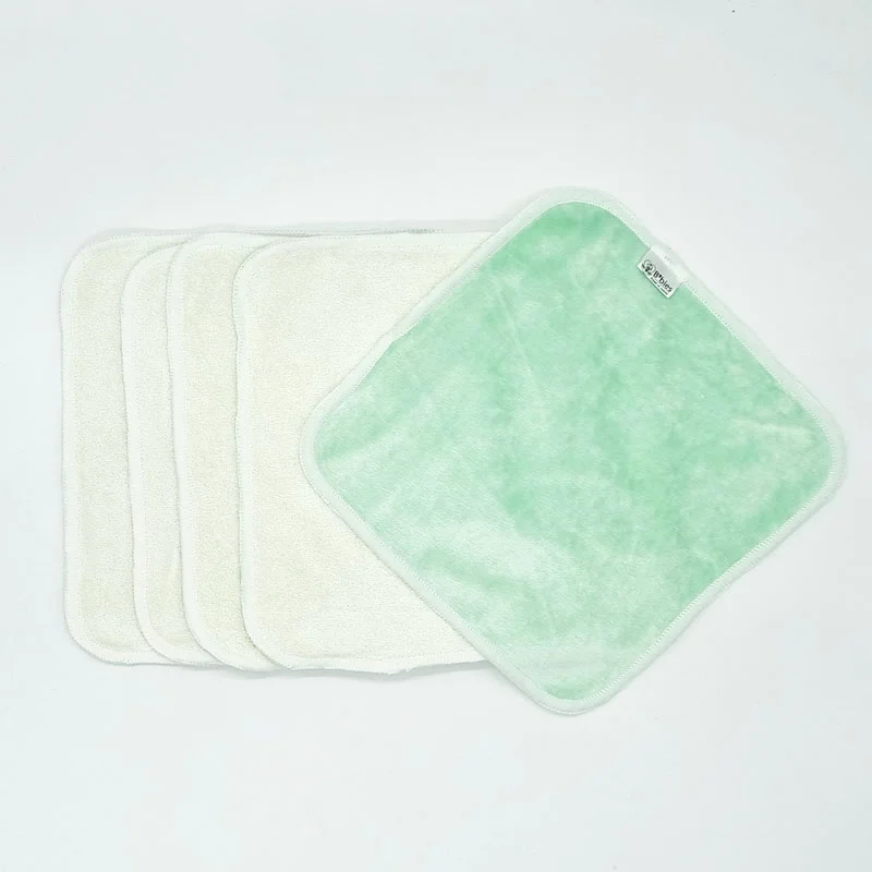 5 lingettes toilette intime 20x20 cm en bambou douces et délicates - Coloris au choix – Image 6