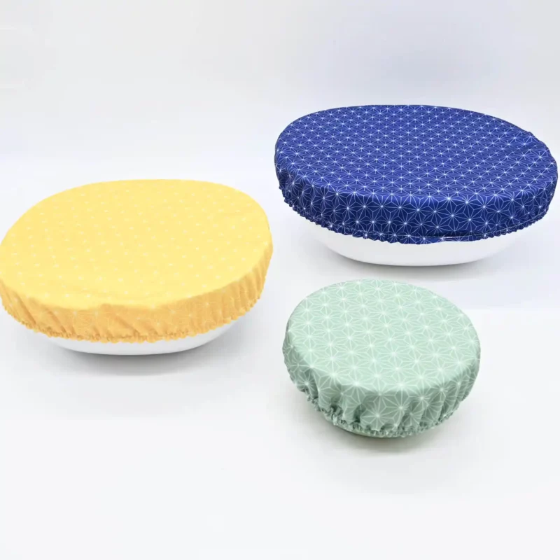 Set de 3 Couvre plats Zéro Déchet - Charlottes tissu - A choisir – Image 3