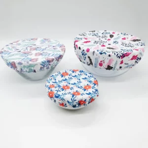 Set de 3 Couvre plats Zéro Déchet – Charlottes tissu – A choisir