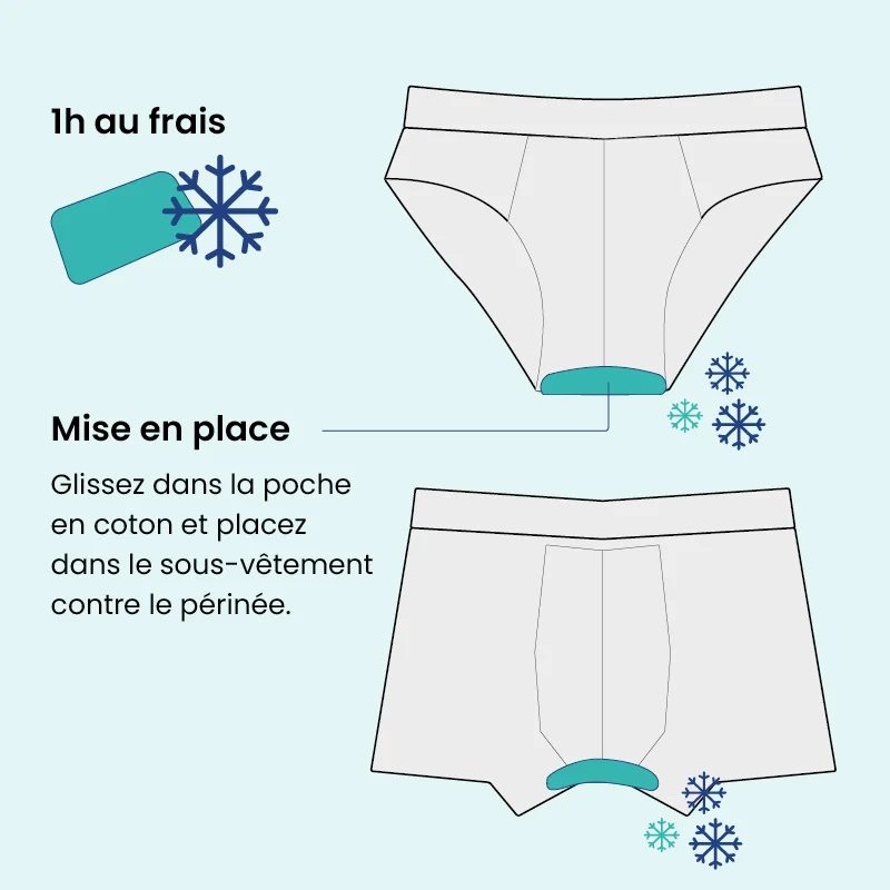 Pad en gel pour bain dérivatif Homme – La fraîcheur au service de votre bien-être – Image 3
