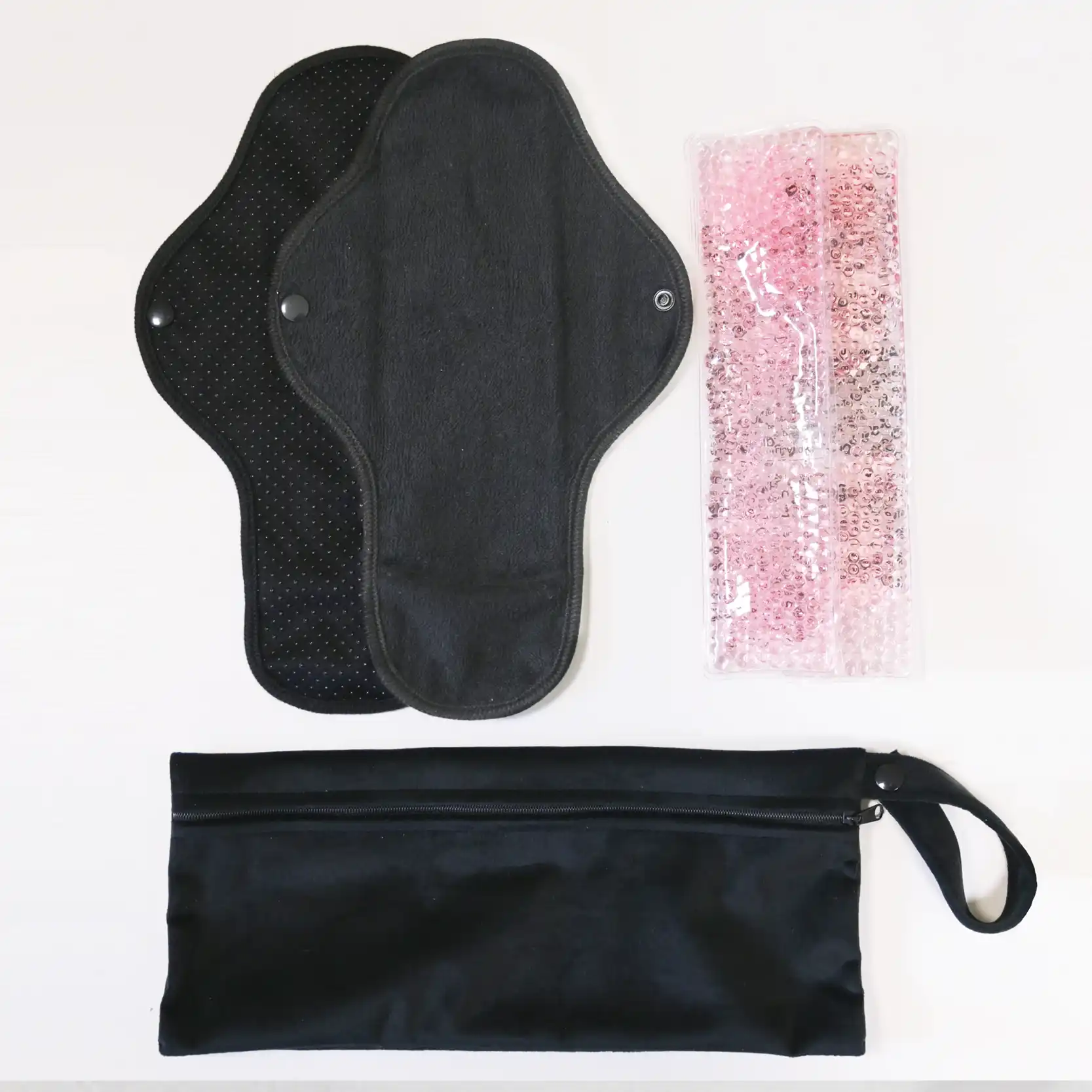 Accessoire de Fraîcheur Périnéale Inspiré du Bain Dérivatif (2 serviettes + 2 pads froids + 1 pochette) – Image 5
