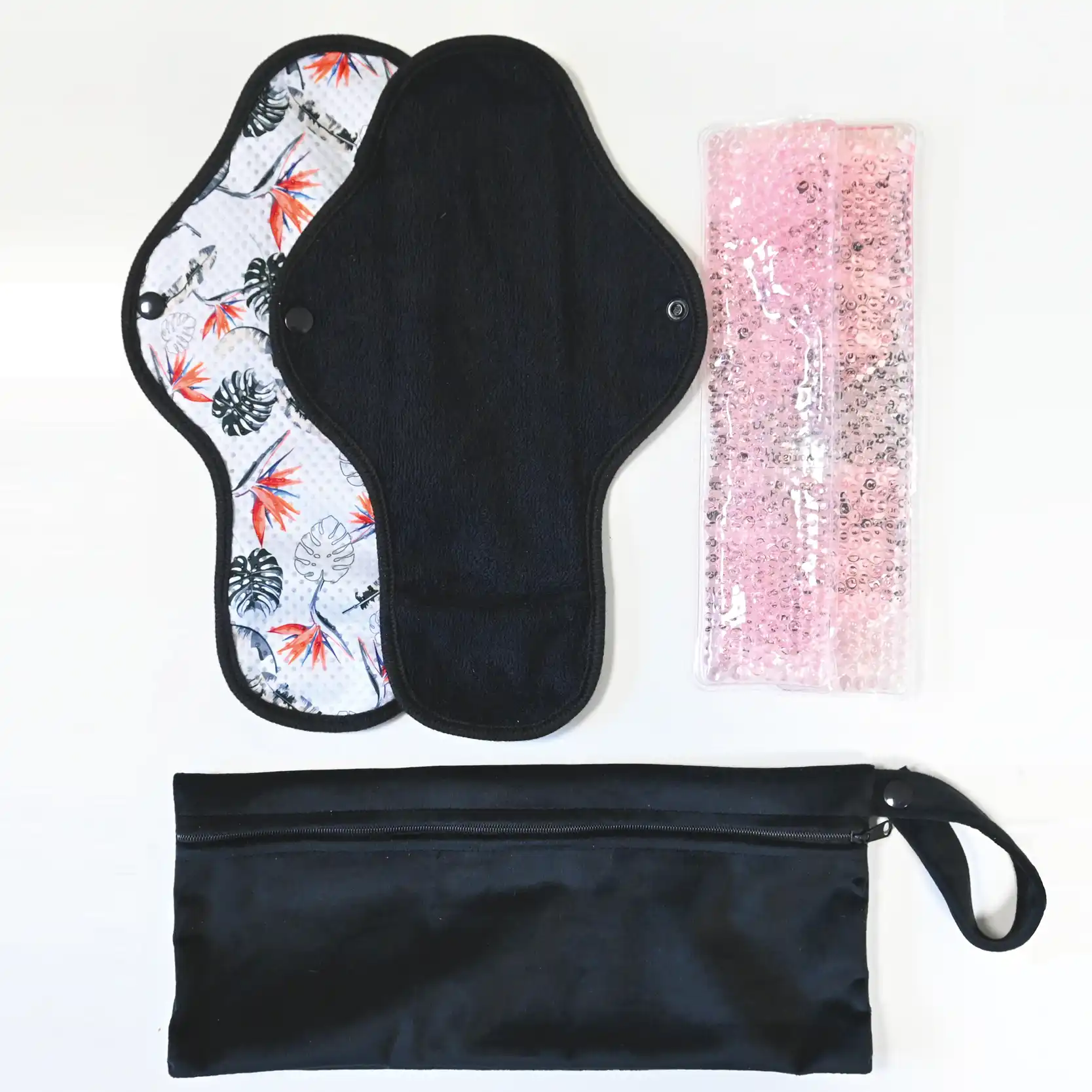 Accessoire de Fraîcheur Périnéale Inspiré du Bain Dérivatif (2 serviettes + 2 pads froids + 1 pochette) – Image 3